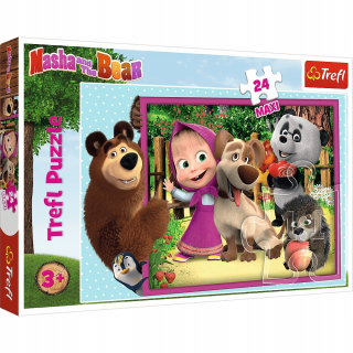 Maxi Masha Puzzle a Bear 24 el.trefl veľké
