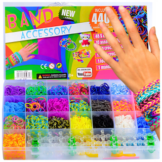 SADA GUMÍN NA VÝROBU NÁRAMKOV DIY 4400 ks.