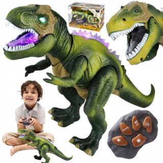 MEGA OBROVSKÝ INTERAKTÍVNY DINOSAURUS T-REX DIaľkovo ovládaný chodí po rieke XXL