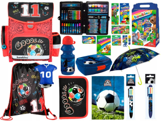 Aktovka školská taška - Mega School Set pre Boy Football Boy