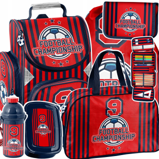 Aktovka školská taška - Mega Set School Bag Boy Futbal