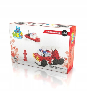 Meli 50110 Podložky Themed Puzzles Fire Stručný 4IN1