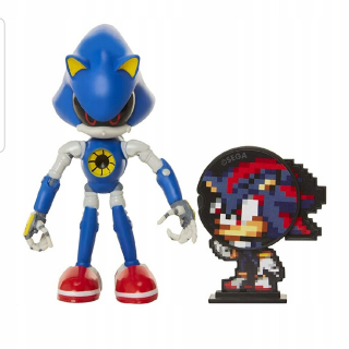 SONIC hračky - Kovový figurín kovový Sonic Bent 10 cm