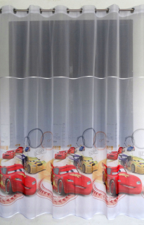 McQueen - MG Curtain Cars Autá DAE2 s 3-tyčinkami 230x230cm