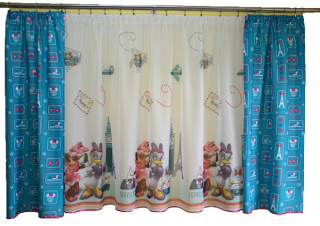 Minnie Mouse - MG Fisana Disney Woal Minnie 76 + Záclony NOVINKA !!