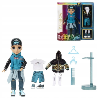 RAINBOW HIGH bábika - MGA Rainbow High Fashion Doll Teal Boy River Kenda