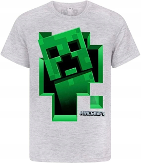 MINECRAFT - Minecraft Creeper Vnútri T-Shirt Boys 11-12