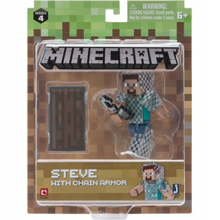 MINECRAFT  - Minecraft Steve Figurine v Armor s reťazcom 16493