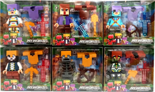 Minecraft Figures MEGA SET 6 Príslušenstvo figúr