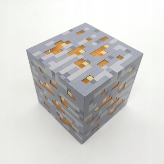 MINECRAFT  - Minecraft nočné svetlo Ruda Gold Block Figurine