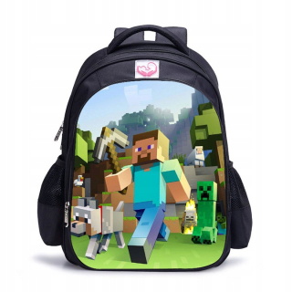 Školský batoh, taška - Minecraft školský batoh pre deti chlapec