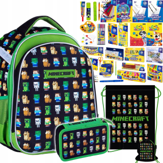 Aktovka školská taška - Minecraft SchoolBag ceruzka Case Sack School Layette
