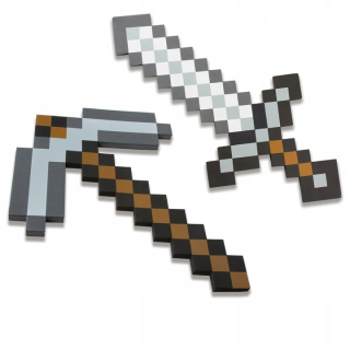 MINECRAFT  - Minecraft Iron Sword + Kilof Hračka Figurine