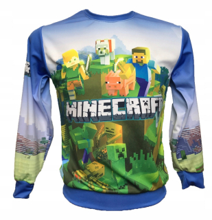 MINECRAFT - Mikina minecraft Non-kompínová MN1 / N Veľkosť 122