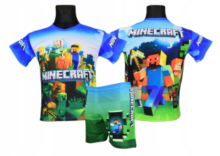 MINECRAFT - Minecraft Dress Shirt Shorts M1 Veľkosť 134