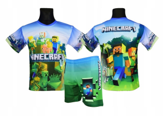 MINECRAFT - Minecraft Dress Shirt Shorts M1 Veľkosť 164