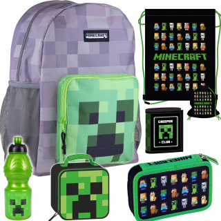 Školský batoh, taška - MINECRAFTPLACAK PACE CASE WALLET WALLET BIDON