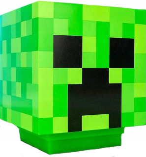MINECRAFT  - Mini Minecraft Creeper lampa Night lampa s davom