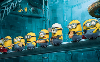 MINIONKY Nálepka na stenu - plagát (veľkosť 70 × 45 cm)