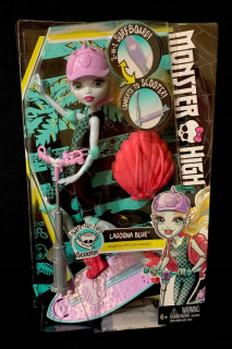 Monster High Bábiky - Monster High Lagoona Blue Surf je Turf Scooter