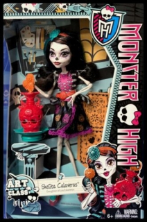 Monster High Bábiky - Monster High Scelita Calavers Art Class