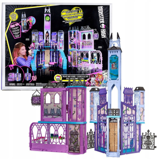 Monster High Bábiky - Monster High Straszyceum Deluxe School XXL DMF91