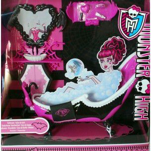 Monster High Bábiky - Monster High Upinana Kúpeľňa - Draculaura BathTub