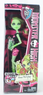 Monster High Bábiky - Monster High Venus McFlyTrap rakvová fazuľa