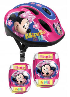 Myš Mickey Minnie Sada 4 helmy a chrániče na bicykel