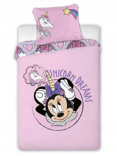 Minnie Mouse - Myš Minnie a Unicorn Posteľná bielizeň Set Cotton