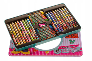 Minnie Mouse - Myš Minnie ceruzky Bambino Metal Box36ks