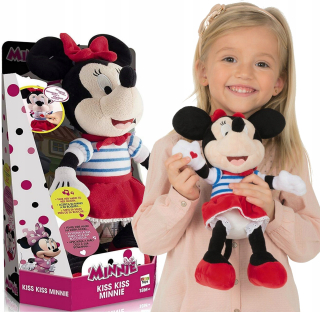 Minnie Mouse - Mouse Minnie Mini Mascot dáva bozky Disney