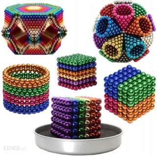 NEOCUBE magnetické guličky 5 mm FAREBNÁ RAINBOW 216ks Balené v 2 x KRABIČKE