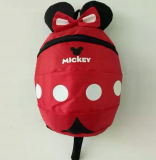 Detský batoh - Malý batoh myš minnie s reťazcom