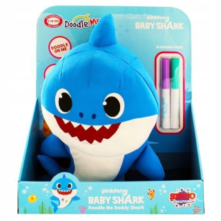 Maskot Baby Shark 30cm za žlté farbenie