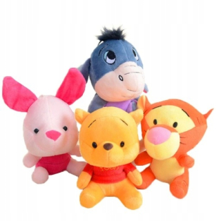 Medvedík Pú - Mascot Plush Winnie POOH 4 druhy rozprávky