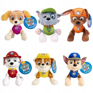PAW Patrol - Maskot Plush Dog Pes PATROL 6 TYPY 20CM