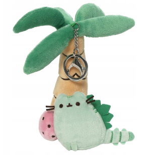 Pusheen - Mascot Cat Puschen Dinosaurus pod Keychain