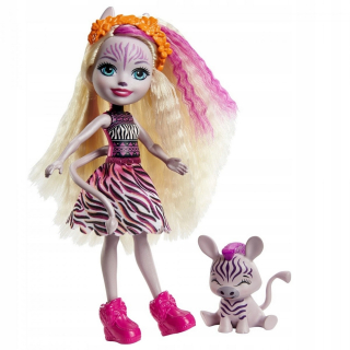 ENCHANTIMALS - MATTEL ENCHANTIMALS DOLLY ZADDIE + ZEBRA GTM27