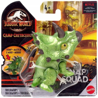 Jurský svet - Mattel Jursic World Snap Squad Triceratops