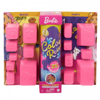 Babika evi - Mattel bábika barbie farba odhaliť pláž-párty