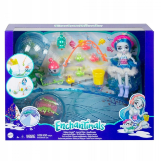 ENCHANTIMALS - Mattel - Zimné enchantimals bábika rybolov