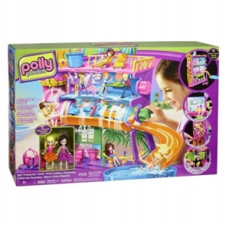 POLLY POCKET- Mattel Polly Pocket Hotel na prísavnom pohári X1290 NEW