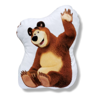 Cuddly Bear Vankúš maskot medvedíka Máša a medveď