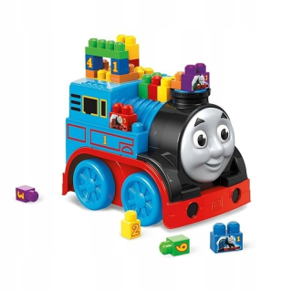 Vláčik Tomáš  - Mega Bloks Tomek stavať a riadiť lokomotív. Bloky