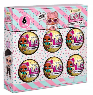 Bábiky LOL - MGA - L.O.L. Prekvapenie postavy 6-pak konfety, ang