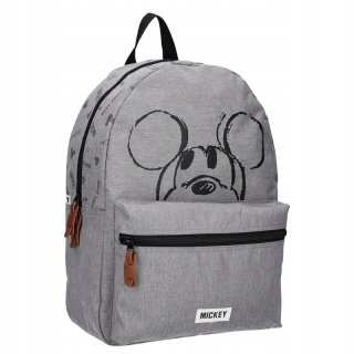 Detský batoh - Mickey Mouse - sivý batoh (39 x 29 x 12 cm)