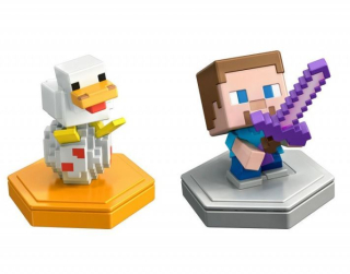 MINECRAFT  - Minecraft útočiaci Steve a kuracie GKT42