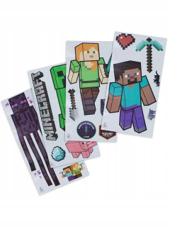 Minecraft nálepky na stenu 20 ks