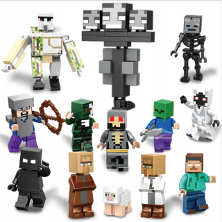 MINECRAFT  - Anime Minifigure Obrázok World Series Hračka 13PC